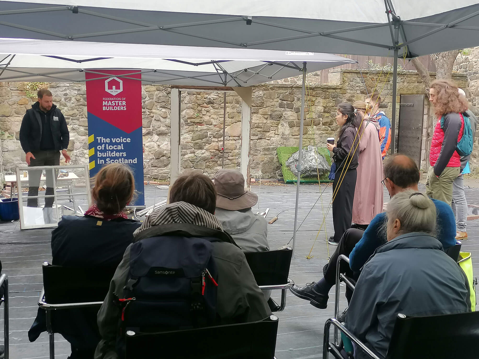 Edinburgh Traditional Building Festival, Gavin Richardson of member firm HM Raitt & Sons Ltd