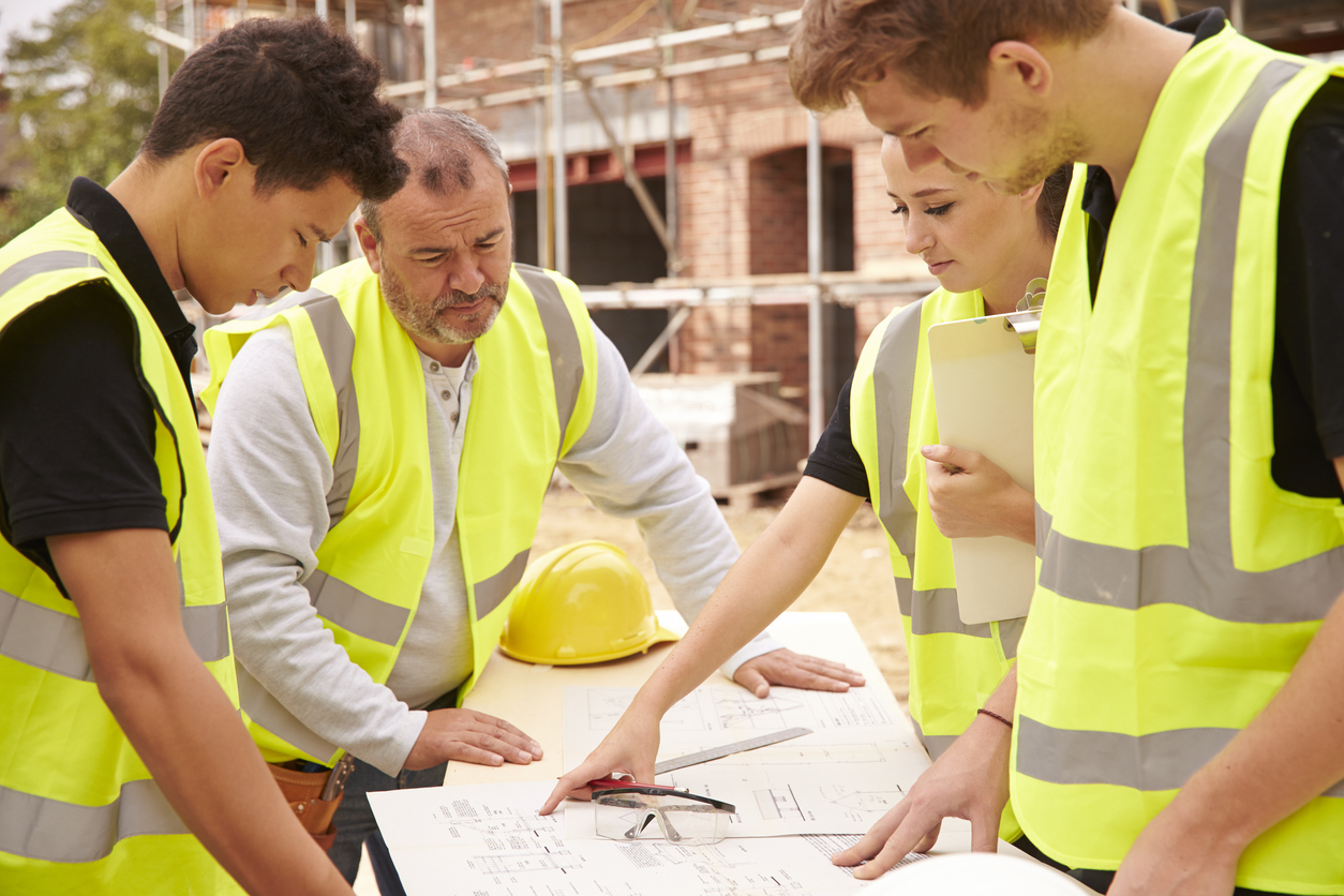 Builder apprentices training