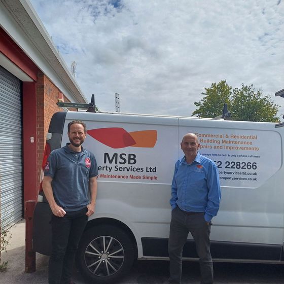 Iain Kirtley with Bill Clarke of MSB Property Services Ltd