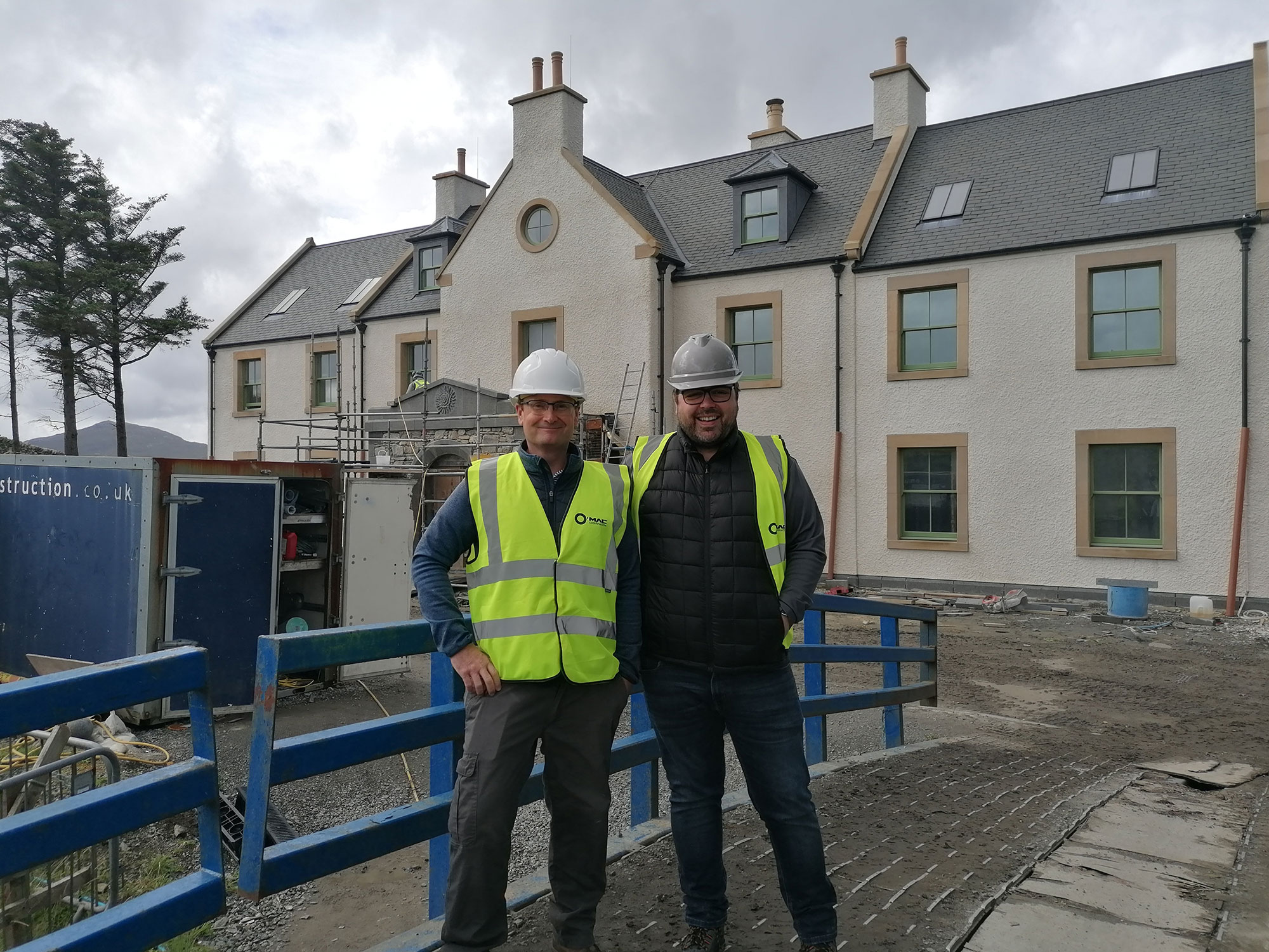 Gordon Nelson and Mark Macdonald of O'Mac Construction Limited, Scotland