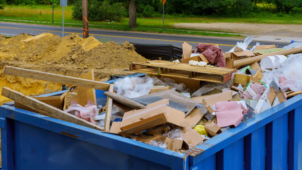 Construction waste skip