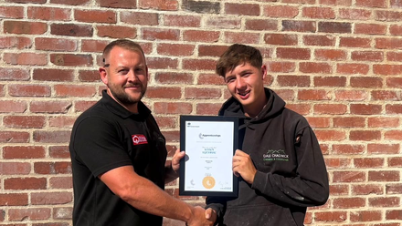 Photo shows Dale (L) with apprentice Reuben (R).png