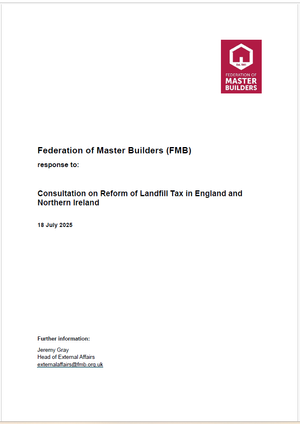 Consultation on Reform of Landfill Tax in England and Northern Ireland