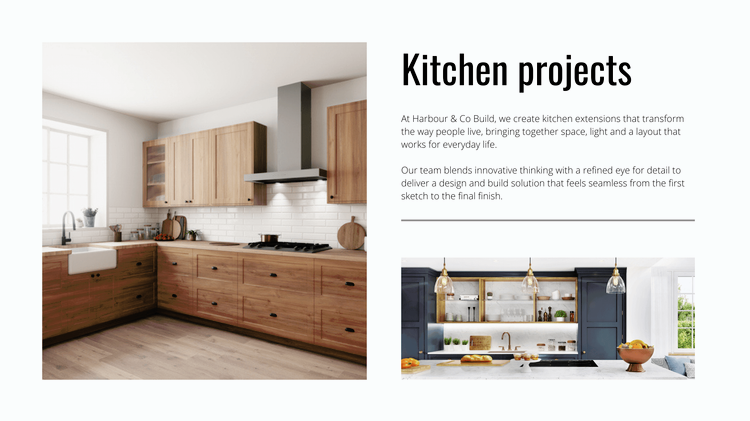 Kitchen build portfolio