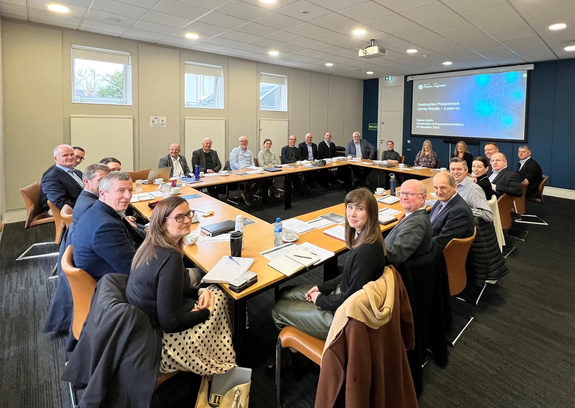 Industry engagement roundtable at the  Construction Employers Federation offices in Belfast