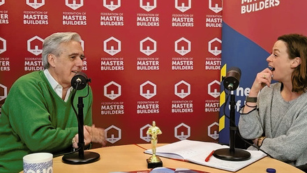 Iona S-R FMB media manager and Mark Garnier OBE MP