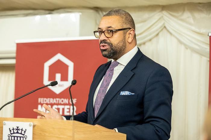 Sir James Cleverly at FMB house builder survey launch